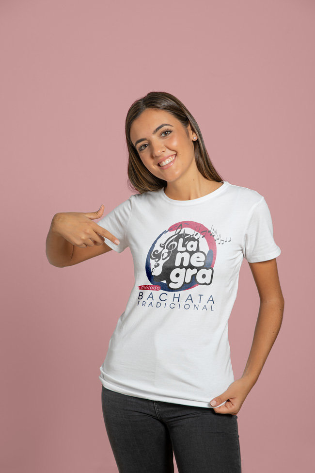 Official Traditional Bachata Method t-shirt, women's fit