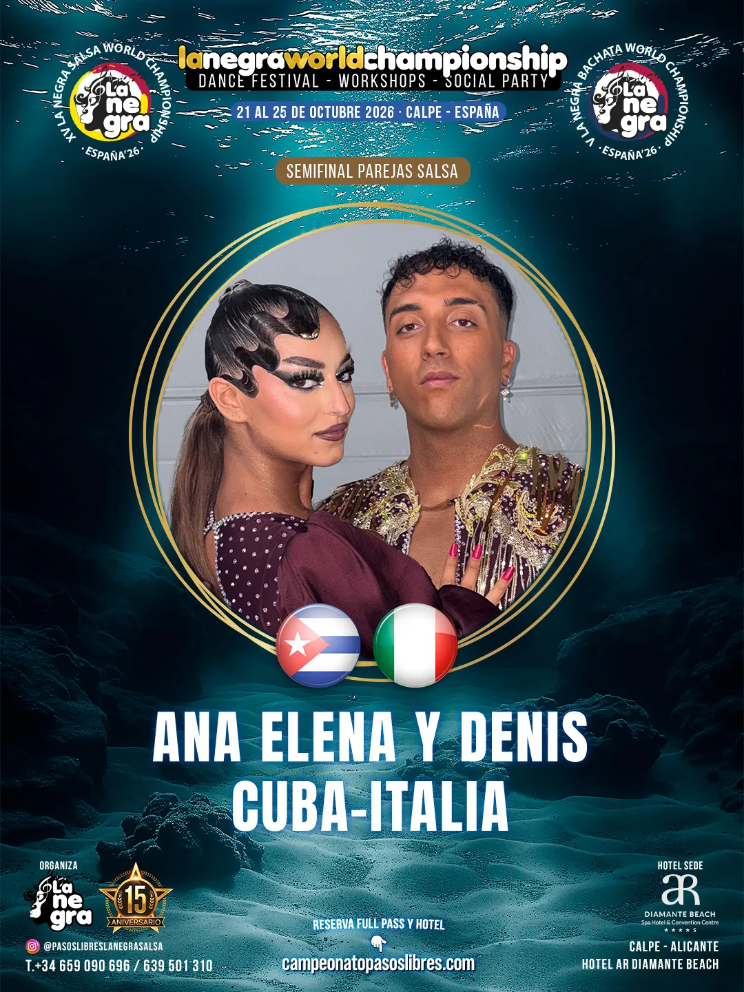 Ana Elena y Denis — Cuba / Italia