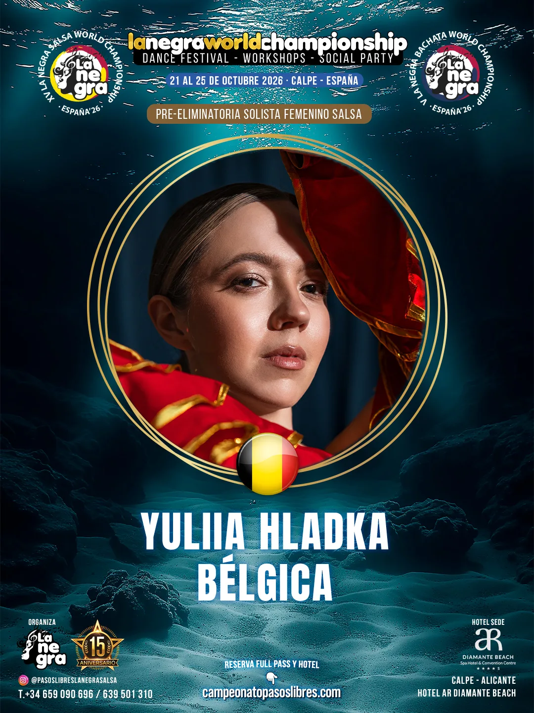 Yuliia Hladka — Bélgica